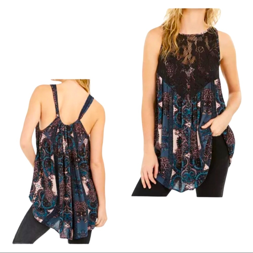 💐NWT Free People Count Me In Trapeze Tunic - Picture 4 of 14